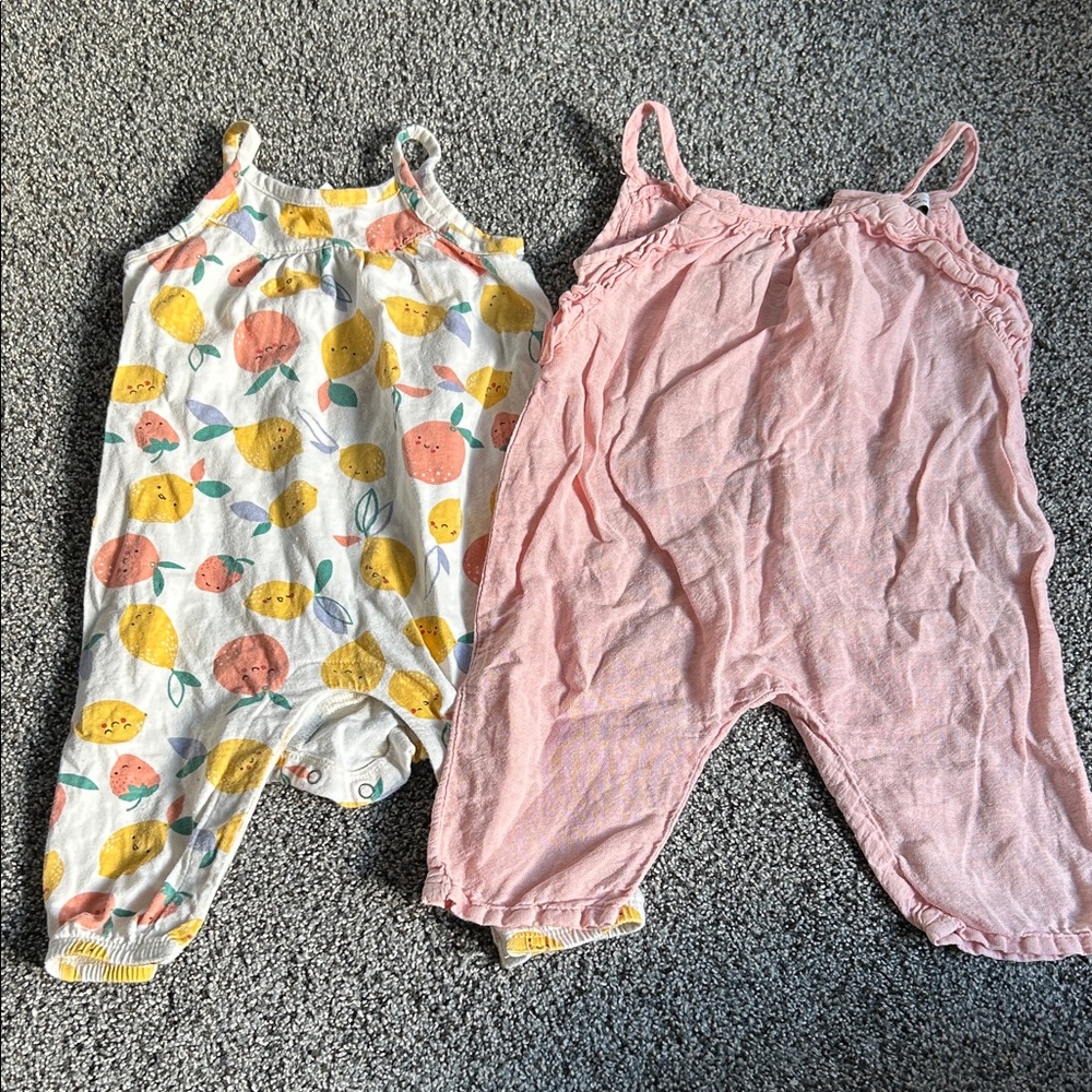 Colorful Baby Rompers x2